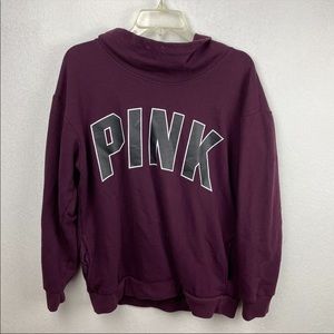 PINK Burgundy Oversized Pullover Size M